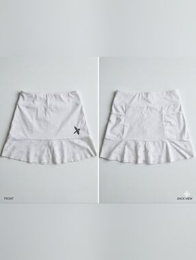 Deuce Doubles White Tennis Skort